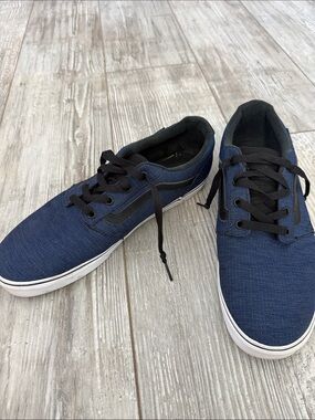 Vans Men's Navy Canvas Lace-Up Sneakers